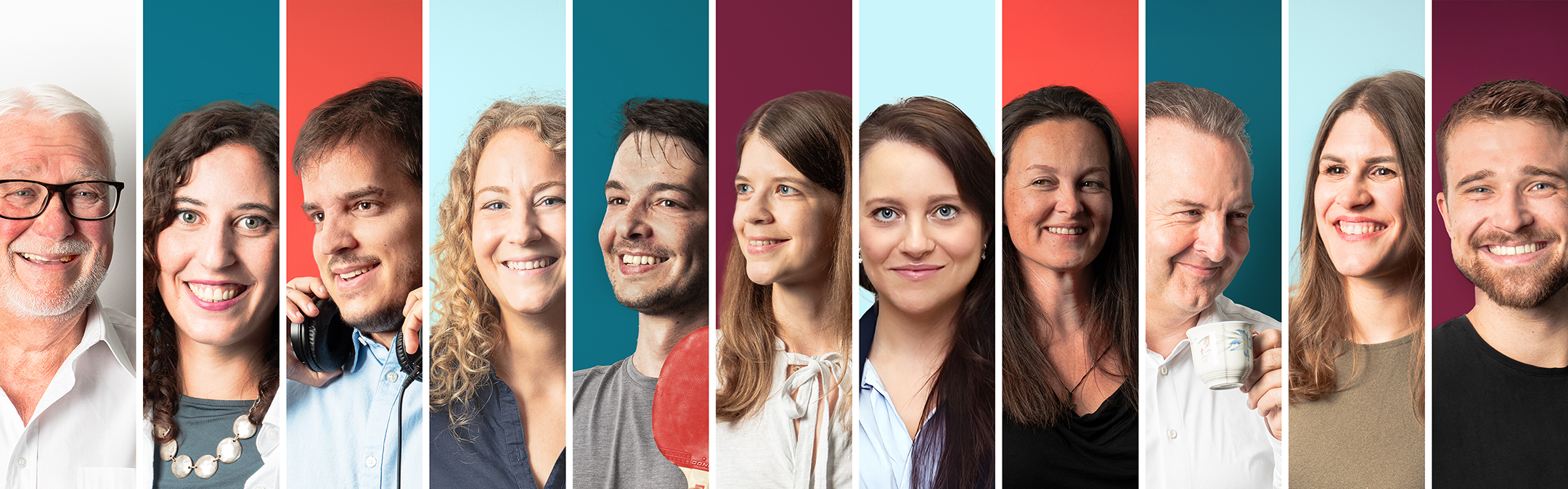 Teambild der Mitarbeiter von Adveritas